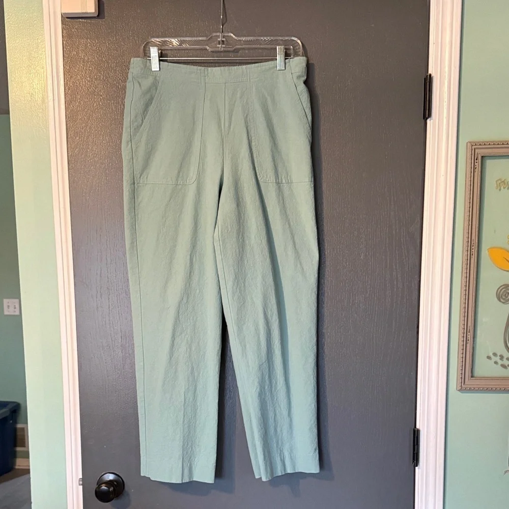 Women’s Light Green Springtime Cotton Pants